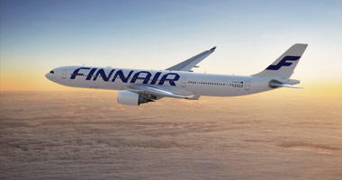 Finnair in the sky