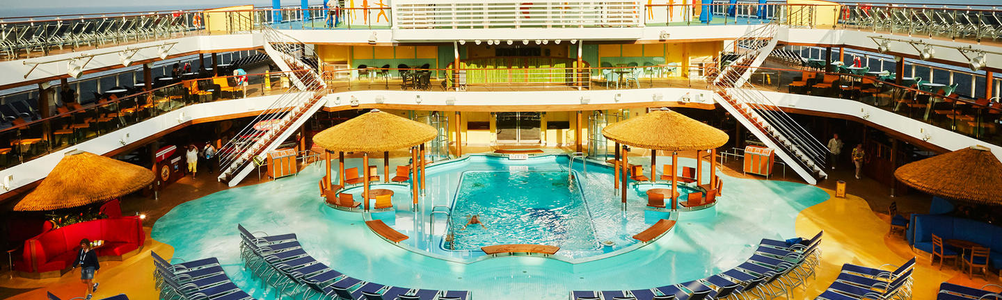 The pool onboard a Carnival Cruise