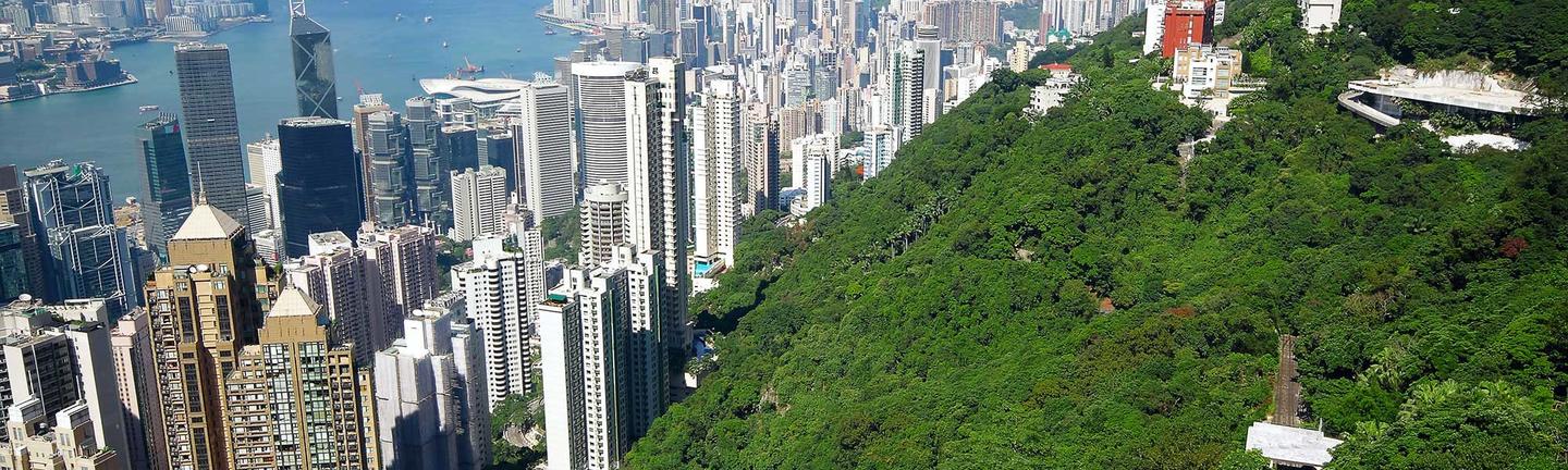 The Peak overlooking Hong Kong