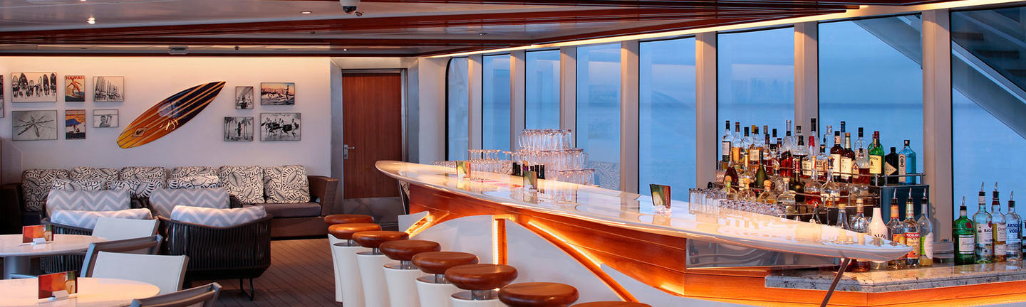 The Seaview Bar Onboard a Holland America ship