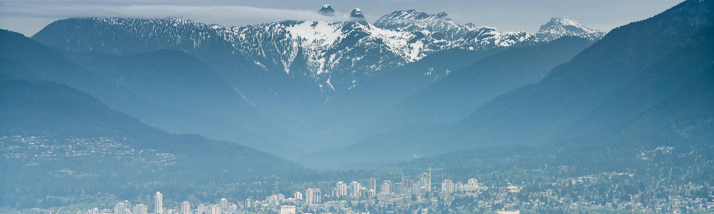 Vancouver and mountains