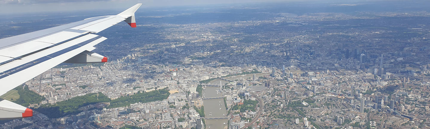 London from the air (image: Alex Cronin)