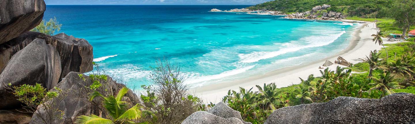 Grande Anse on La Digue island, Seychelles