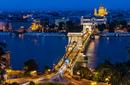 The Széchenyi Chain Bridge at night
