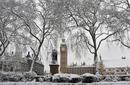 The Palace of Westminster under snow